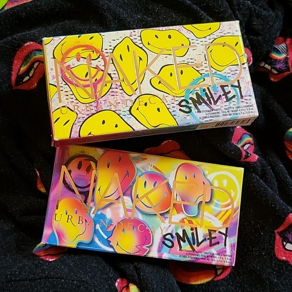 NEW 2x Urban Decay NAKED 'Smiley' palettes "Chill Happy" & "Mucho Happy"